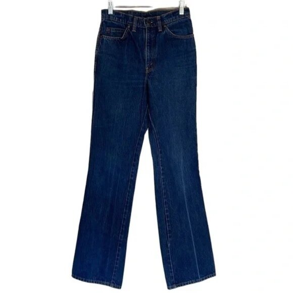 Great Western Garment Jeans Pants Vtg 90s Straight Leg Blue Bootcut Denim Sz 30 - Picture 1 of 2